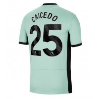 Chelsea Moises Caicedo #25 Tredjeställ 2023-24 Kortärmad